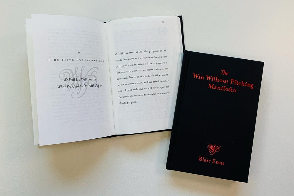 Win Without Pitching Manifesto