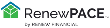 The logo for renew pace by renew financial