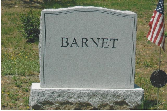 Barnet monument — Natick Memorial Works