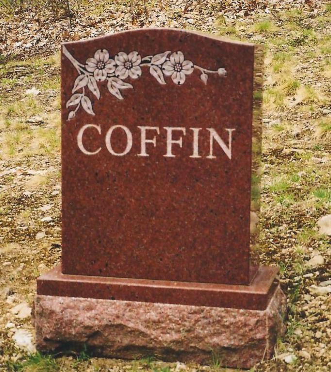 Coffin monument — Natick Memorial Works