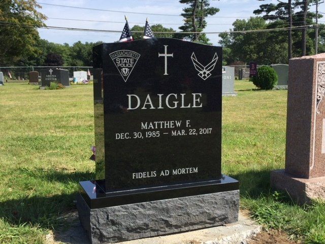 Daigle monument — Natick Memorial Works