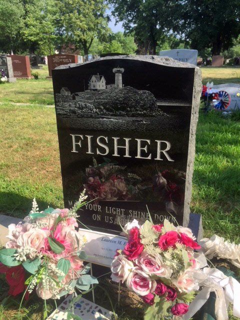 Fisher- L monument — Natick Memorial Works