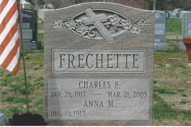 Frechette monument — Natick Memorial Works