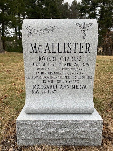 McAllister monument — Natick Memorial Works