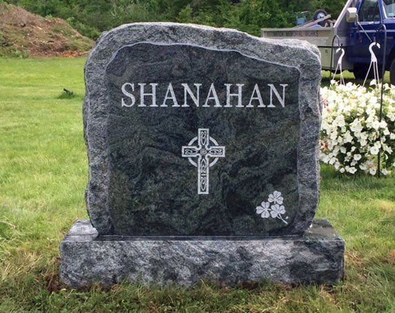 Shanahan - front monument — Natick Memorial Works