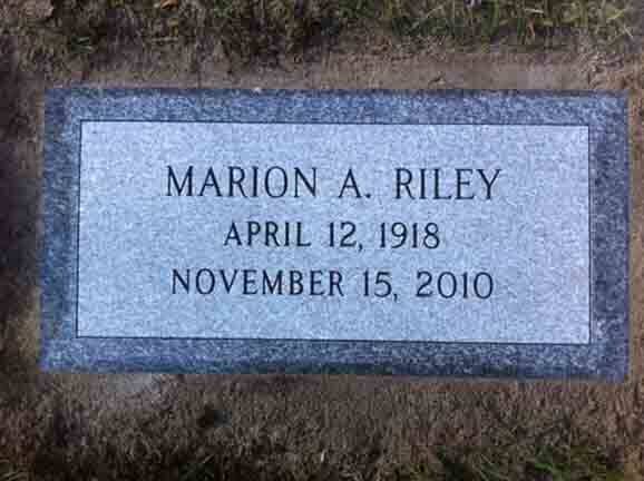 Grave marker crafted by Natick Memorial Works