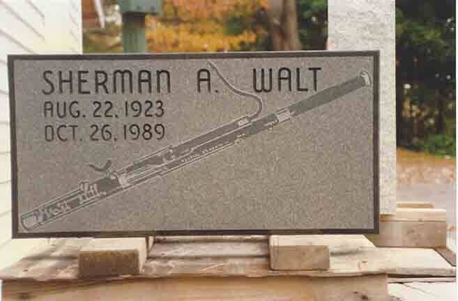 Grave marker crafted by Natick Memorial Works