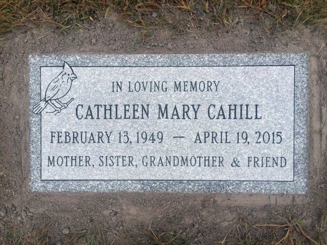 Grave marker crafted by Natick Memorial Works