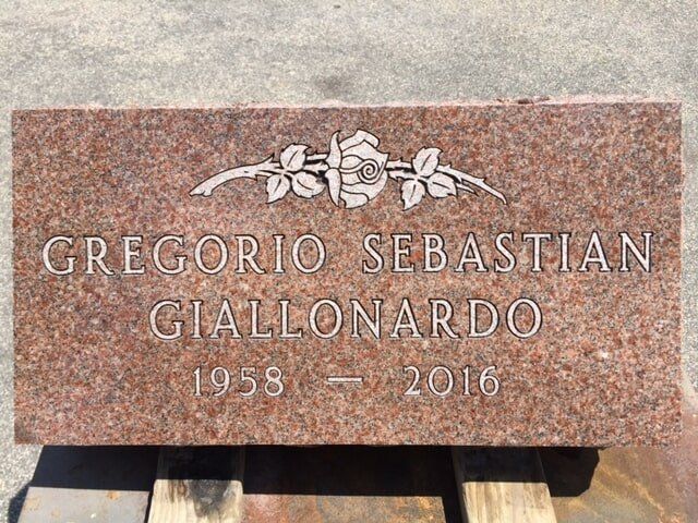 Grave marker crafted by Natick Memorial Works