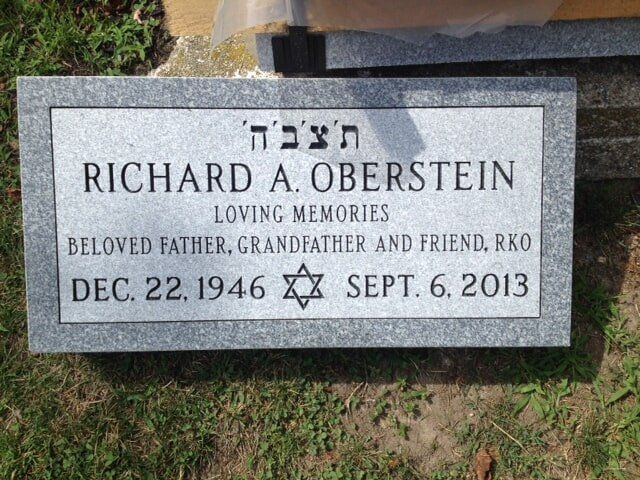 Grave marker crafted by Natick Memorial Works