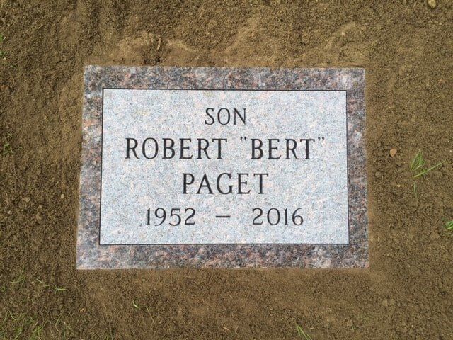 Grave marker crafted by Natick Memorial Works