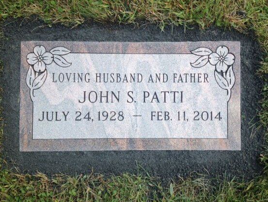 Grave marker crafted by Natick Memorial Works