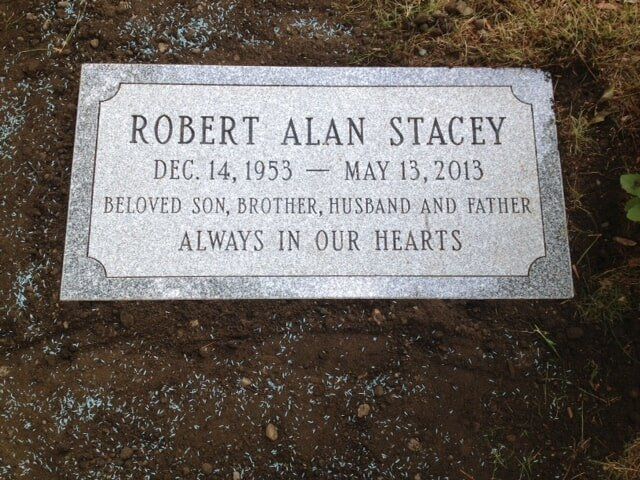 Grave marker crafted by Natick Memorial Works