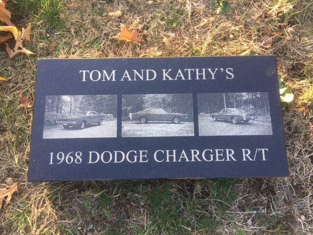 Restored and cleaned granite monument