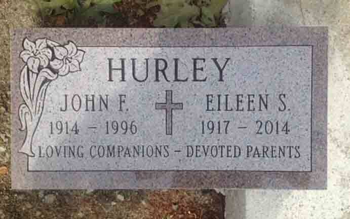 Grave marker crafted by Natick Memorial Works