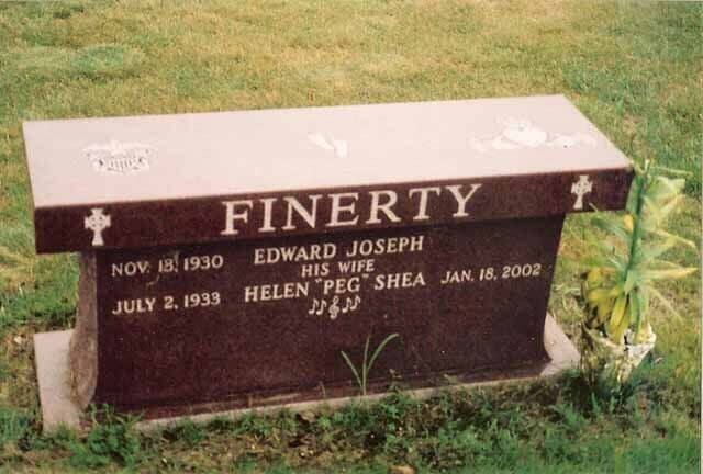 Memorial bench example