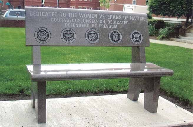 Memorial bench example