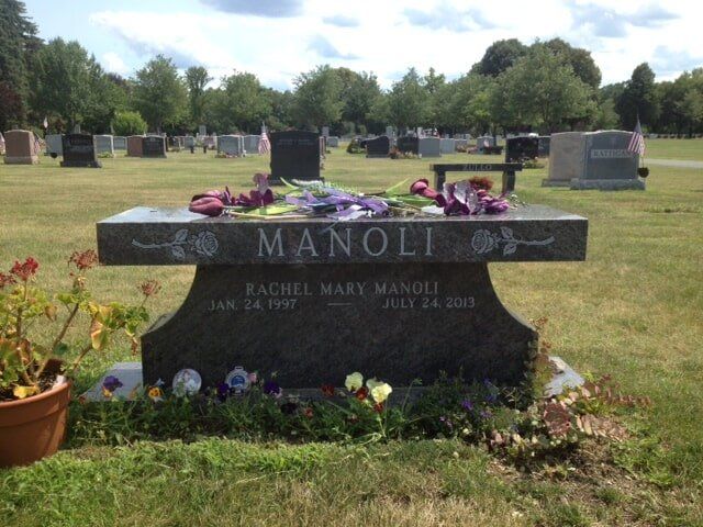 Memorial bench example