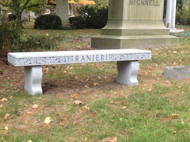 Granite bench detail