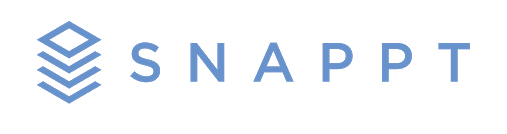 The Snappt logo. Light blue stacked layers with a blue text
