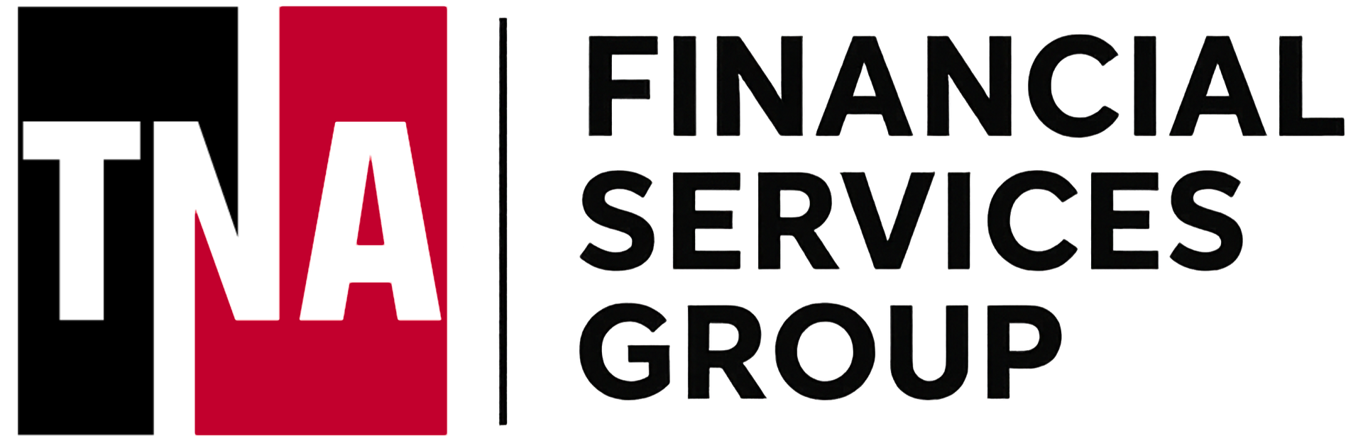 The logo for the financial services group is red and black