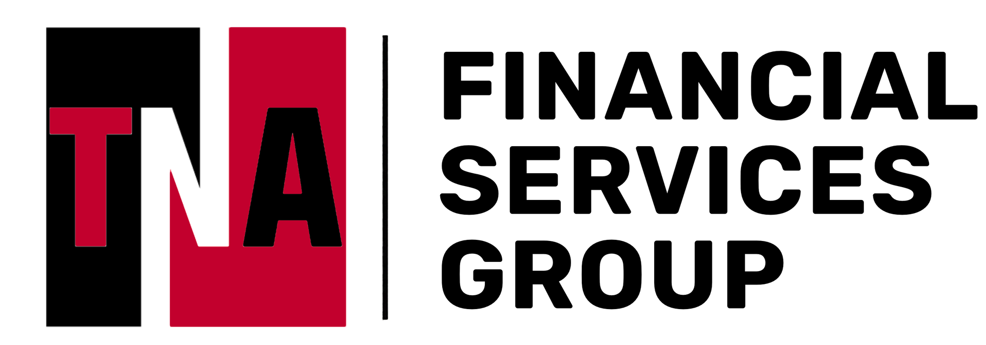 The logo for the financial services group is red and black