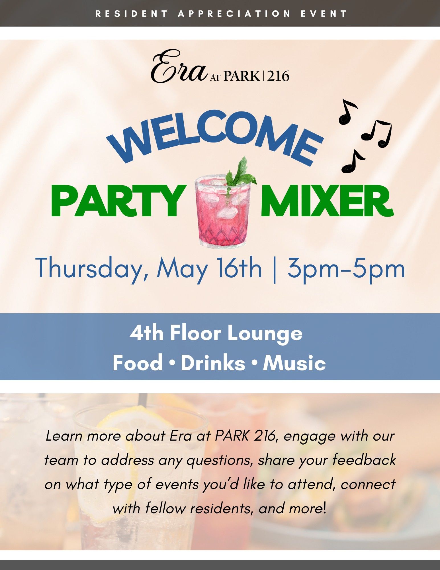 Welcome Party Resident Mixer