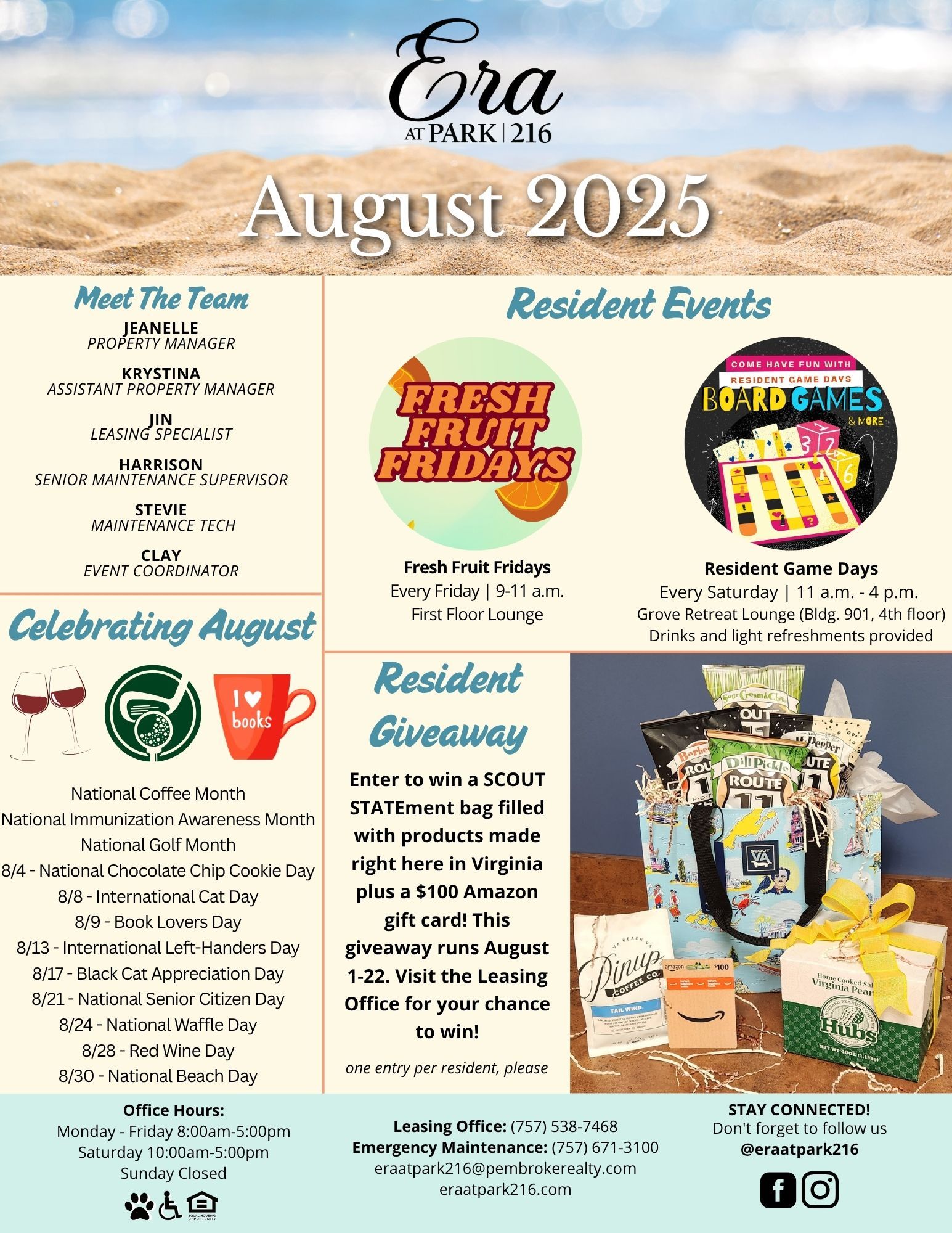 August 2025 Monthly Newsletter