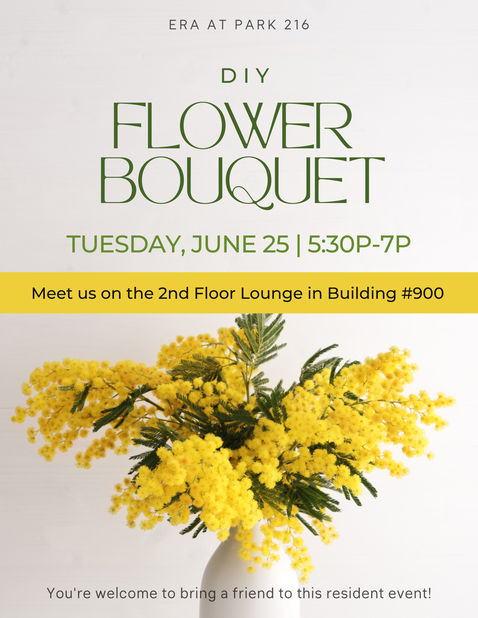 DIY Flower Bouquet Resident Event