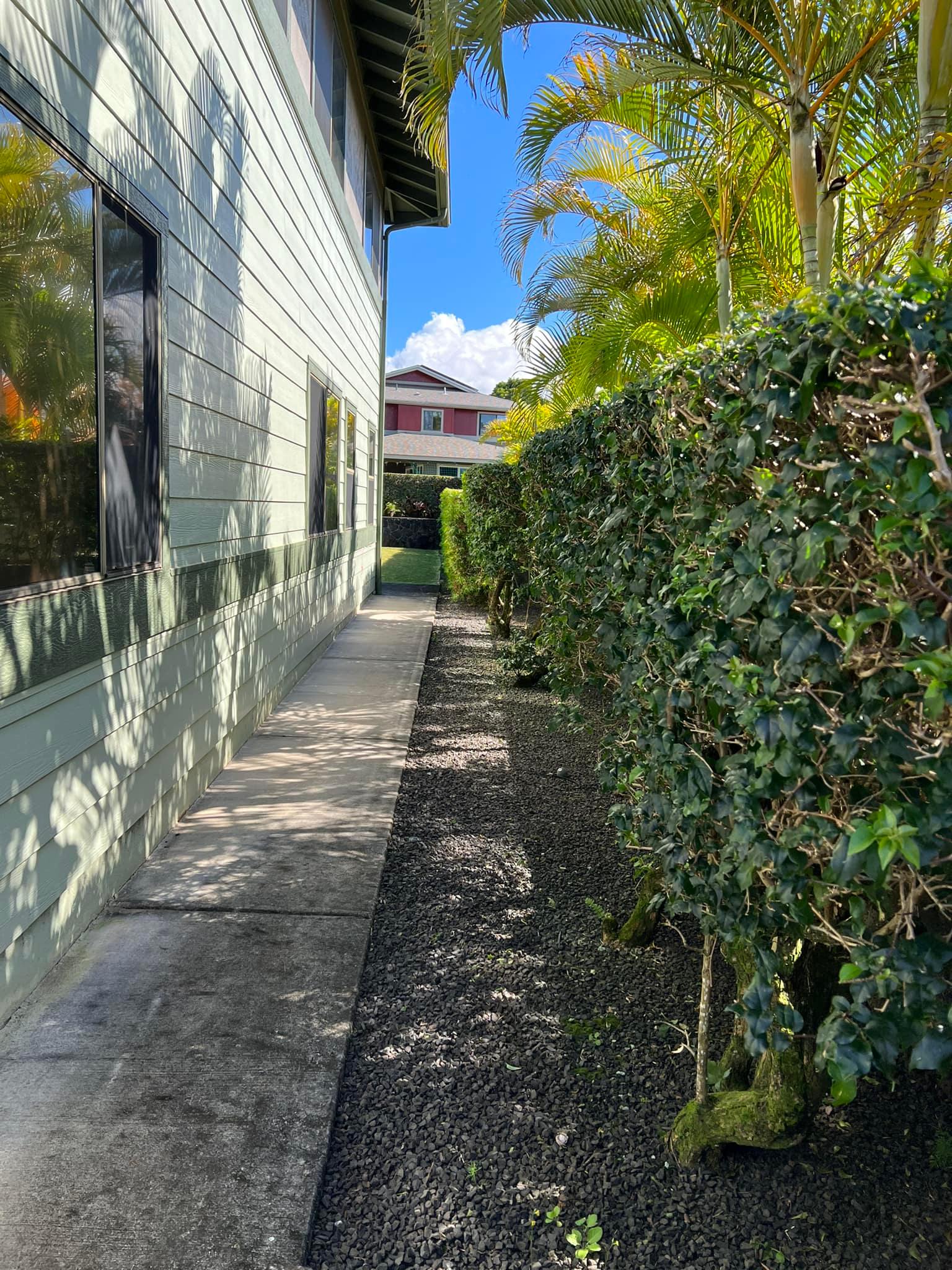 Home Side View Landscaping — Honolulu, HI — Gonzalez Maintenance