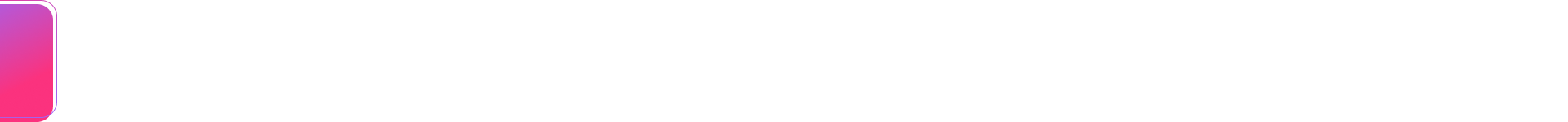 Abstract banner with a pink vertical stripe on the left and a white horizontal bar across a black background.