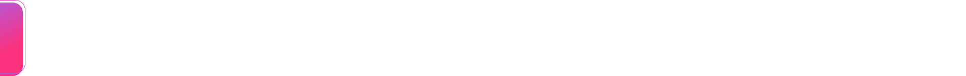 Abstract white banner with a small pink accent in the top-left corner