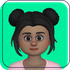 Cartoon avatar with dark hair and beard on a purple background