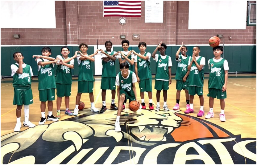 Baseball player sliding into home plate, catcher in front. Blue and gold uniforms, action shot.
