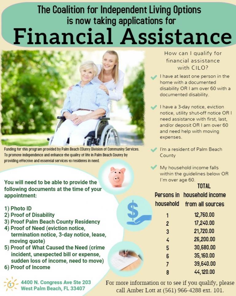 Financial Assistance Flyer