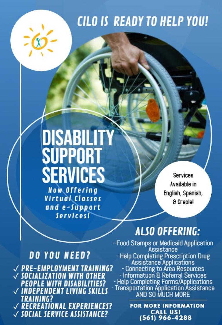 Disability Support Service Flyer