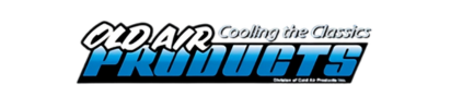 Logo for Old Air Products, a company that provides cooling solutions for classic cars. one of the many products we sell directly in our classic hotrods shop