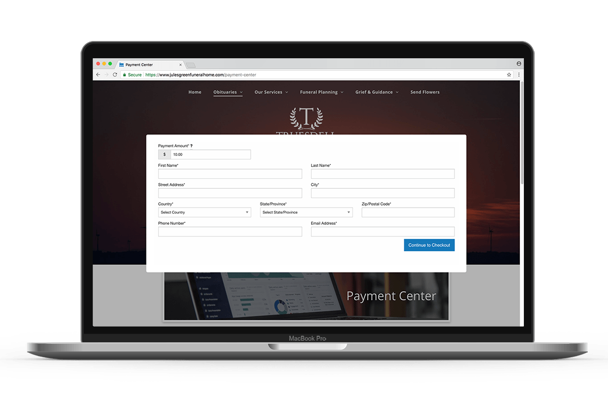 funeral home e-commerce