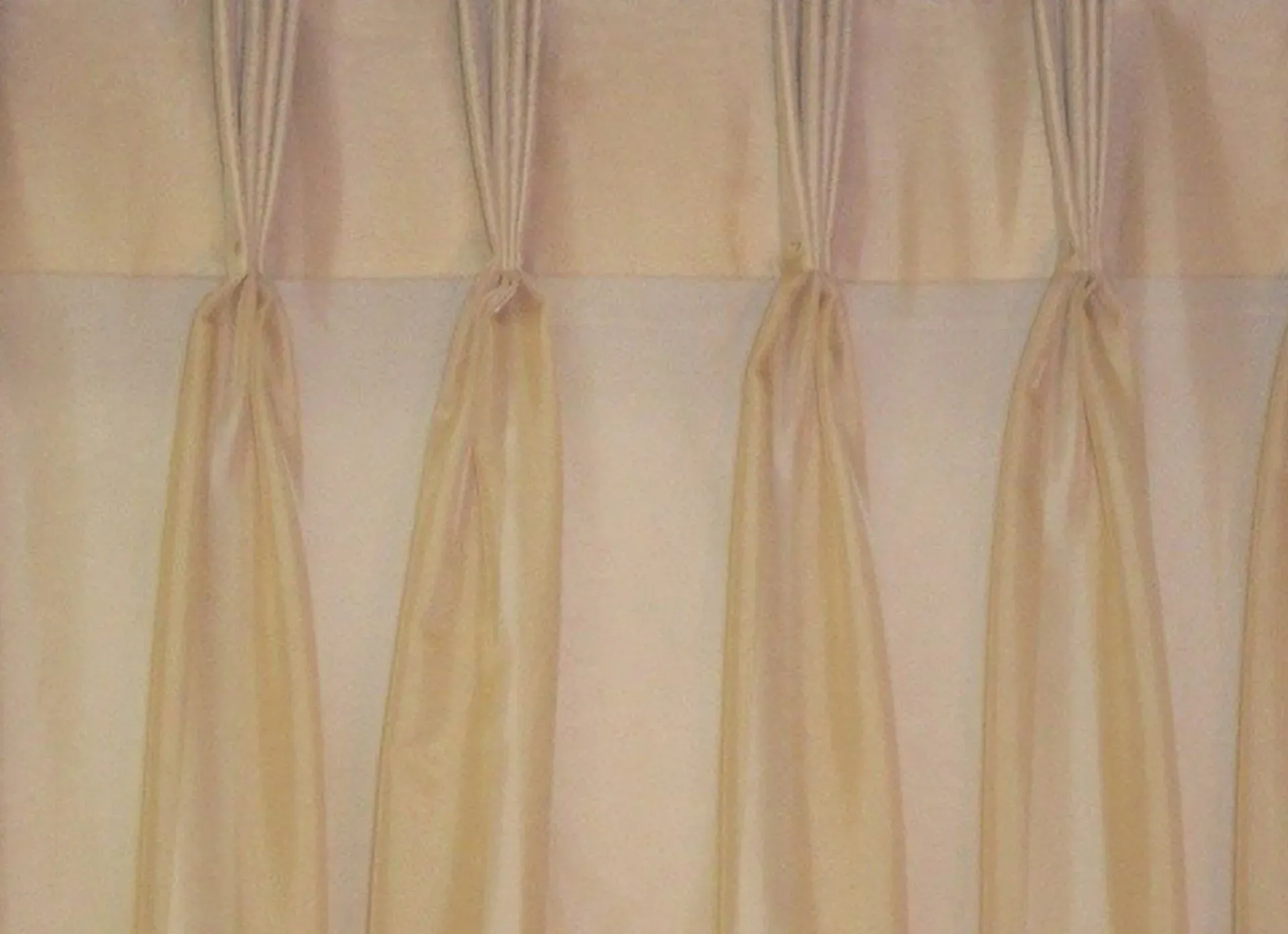 Peach color 4 Finger Pinch Pleat blinds