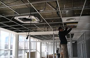 instalacion aires en techo