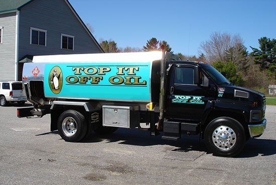 Top It Off Oil Delivery Truck in Shapleigh, ME