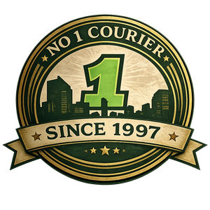 The logo for boks courier services shows a delivery truck