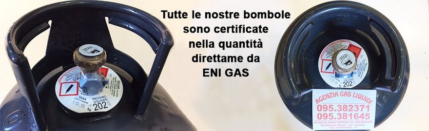 Bombole certificate ENI GAS