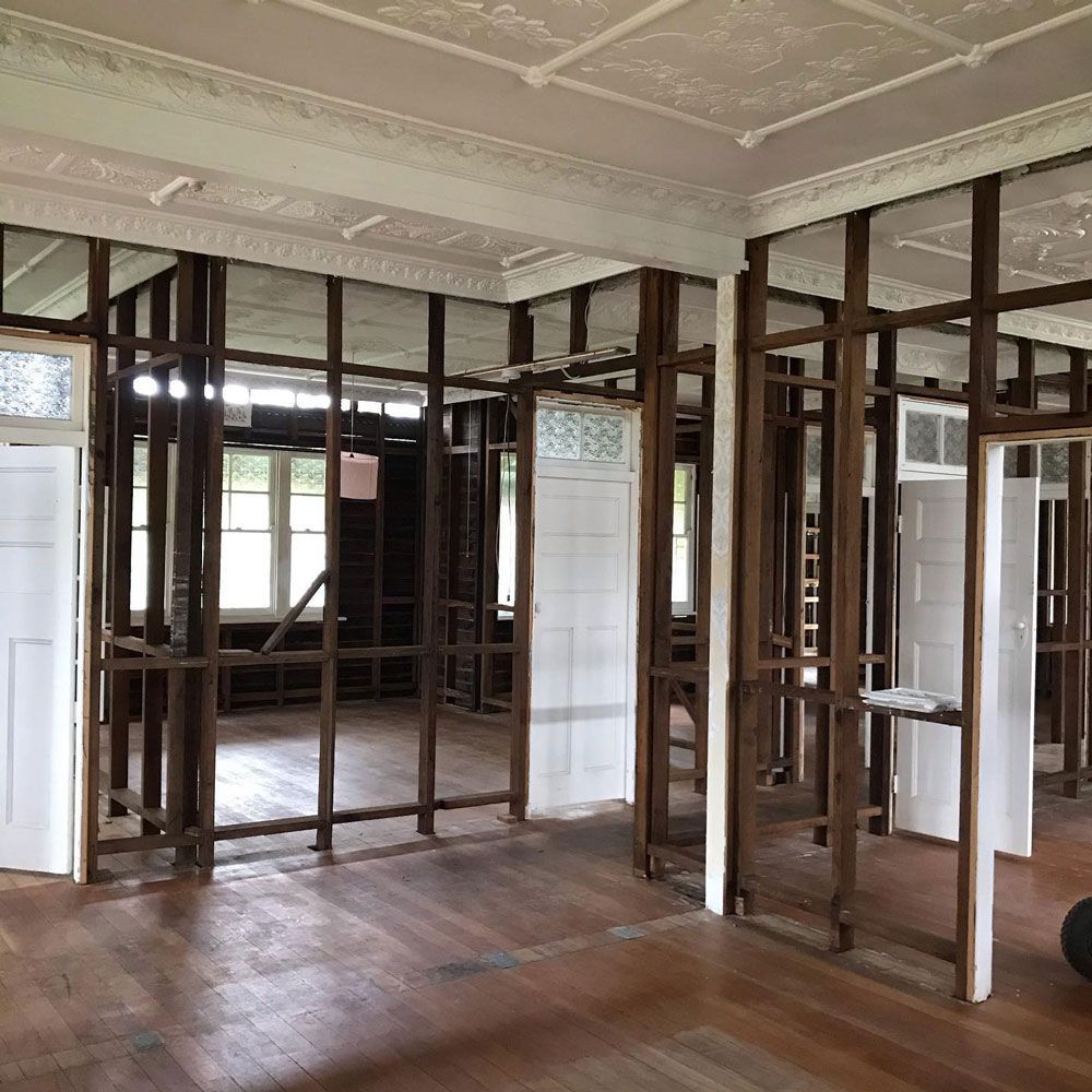 A Large Room with A Lot of Wooden Walls and Doors — Northern Rivers Demolition & Asbestos in Skennars Head, NSW