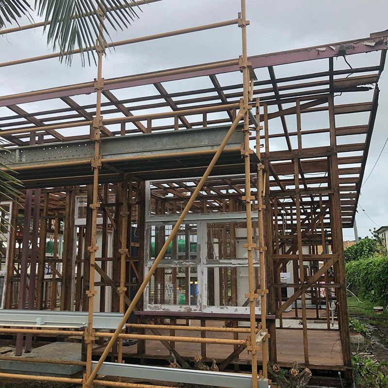 A Building Under Construction with Scaffolding Around It — Northern Rivers Demolition & Asbestos in Murwillumbah, NSW