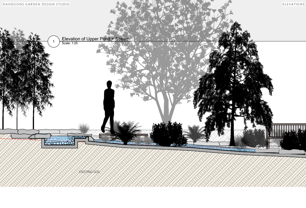 Architectural drawings, likely for construction, showing various structural details and measurements.