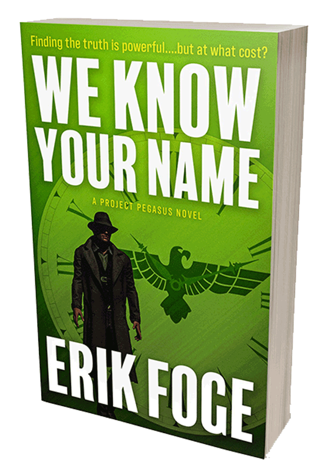 A book called we know your name by erik foge