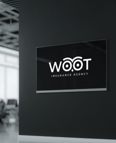 A close up of a worldwide insurance agency logo on a piece of paper.