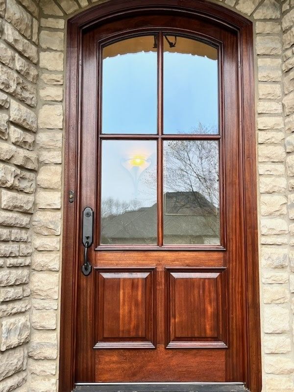 Mahogany Entryway After