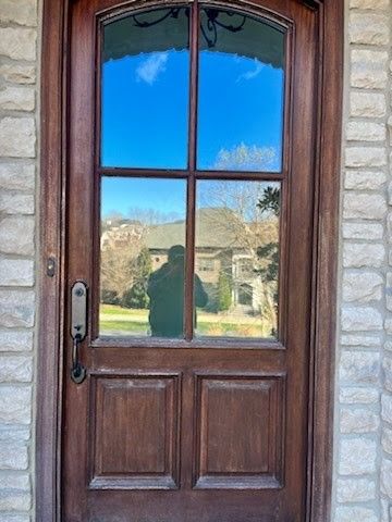 Mahogany Entryway Before